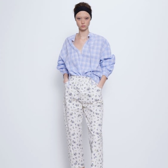 NWT Zara plaid blouse - Picture 13 of 16